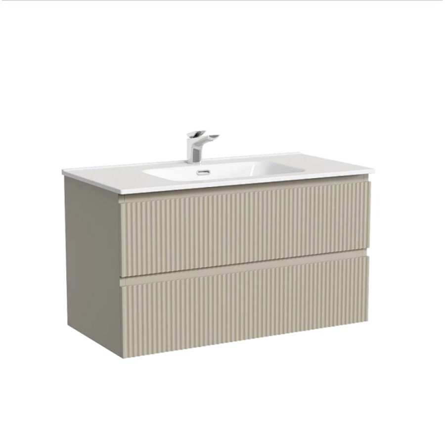 Тумба под раковину Sancos Snob R SNR90CE, 90 см подвесная, Beige Soft