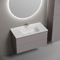Тумба под раковину Sancos Snob R SNR90SM, 90 см подвесная, Doha Soft
