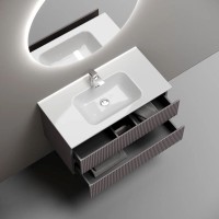 Тумба под раковину Sancos Snob R SNR90SM, 90 см подвесная, Doha Soft