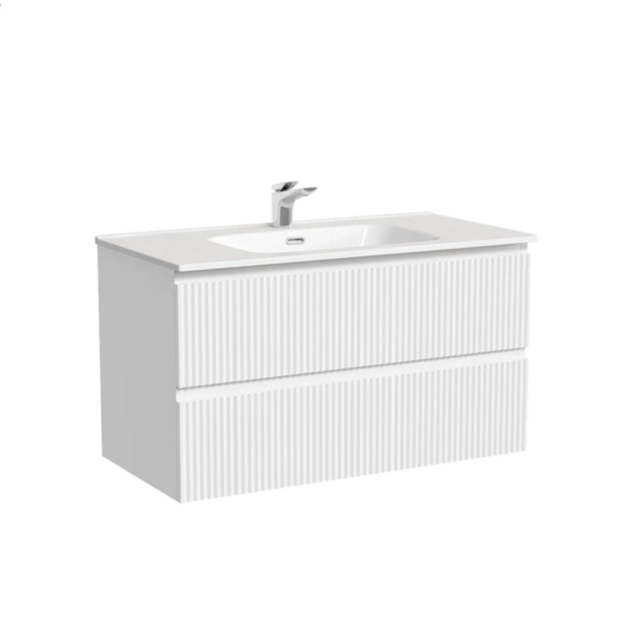 Тумба под раковину Sancos Snob R SNR90W, 90 см подвесная, Bianco