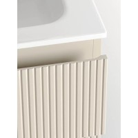 Тумба под раковину Sancos Snob T 100 см подвесная, левая, Beige Soft, SNT100LCE