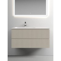 Тумба под раковину Sancos Snob T 100 см подвесная, левая, Beige Soft, SNT100LCE