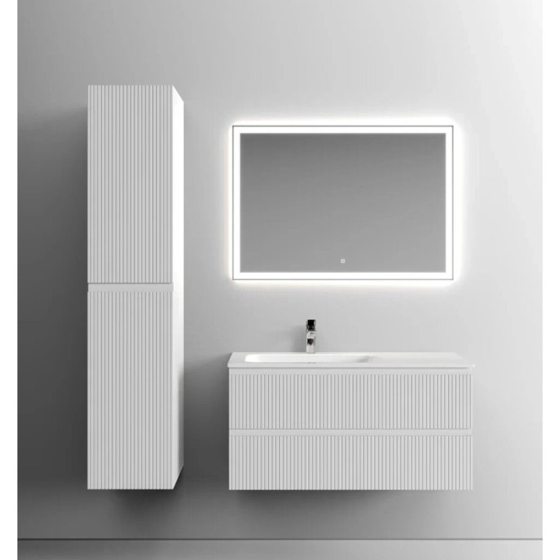 Тумба под раковину Sancos Snob T 100 см подвесная, левая, Bianco, SNT100LW