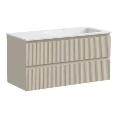 Тумба под раковину Sancos Snob T 100 см подвесная, правая, Beige Soft, SNT100RCE