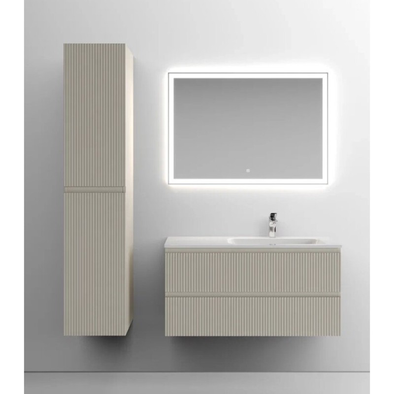 Тумба под раковину Sancos Snob T 100 см подвесная, правая, Beige Soft, SNT100RCE