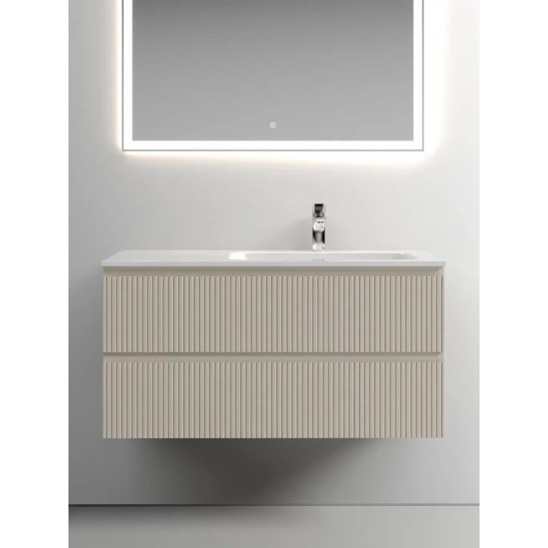 Тумба под раковину Sancos Snob T 100 см подвесная, правая, Beige Soft, SNT100RCE