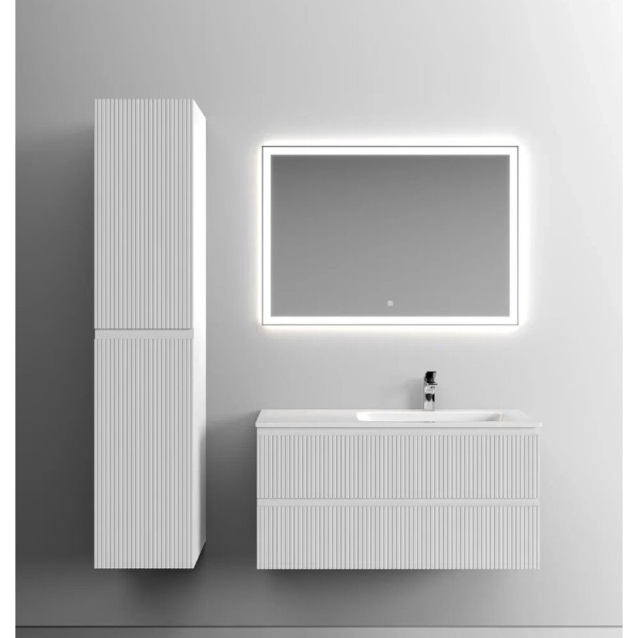 Тумба под раковину Sancos Snob T 100 см подвесная, правая, Bianco, SNT100RW