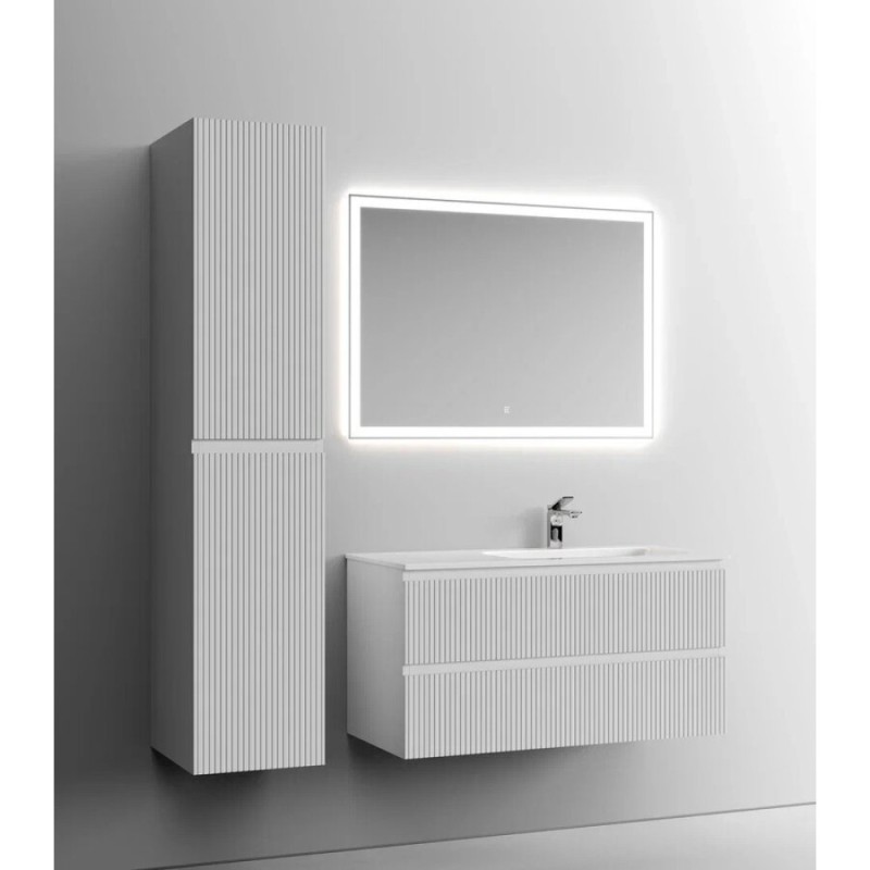 Тумба под раковину Sancos Snob T 100 см подвесная, правая, Bianco, SNT100RW