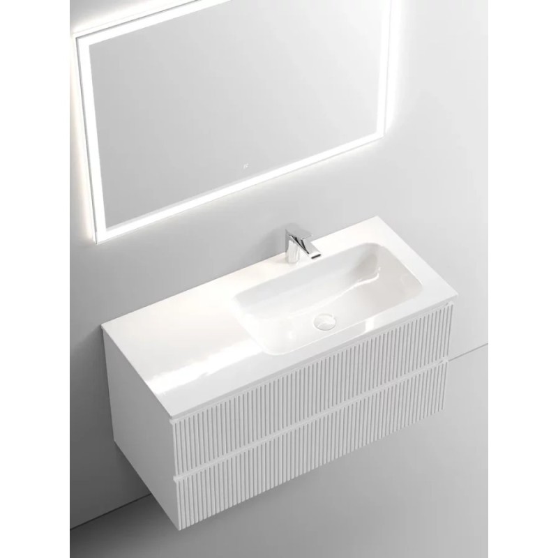 Тумба под раковину Sancos Snob T 100 см подвесная, правая, Bianco, SNT100RW