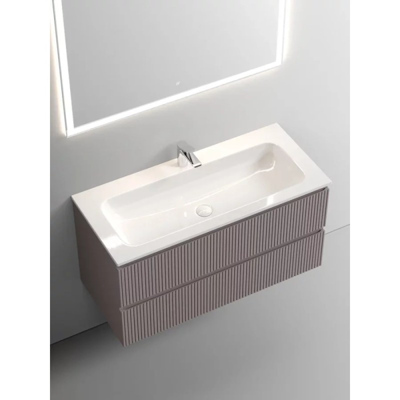Тумба под раковину Sancos Snob T 100 см подвесная, Doha Soft, SNT100SM