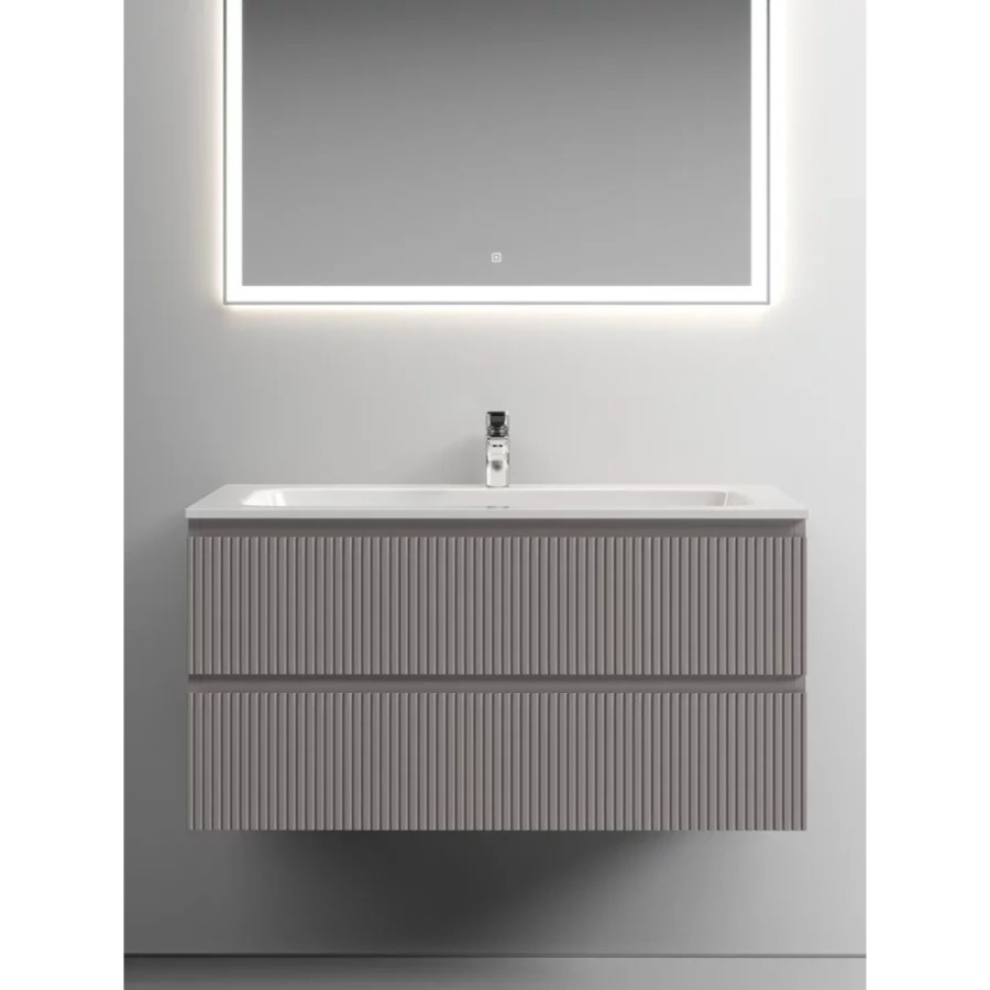 Тумба под раковину Sancos Snob T 100 см подвесная, Doha Soft, SNT100SM