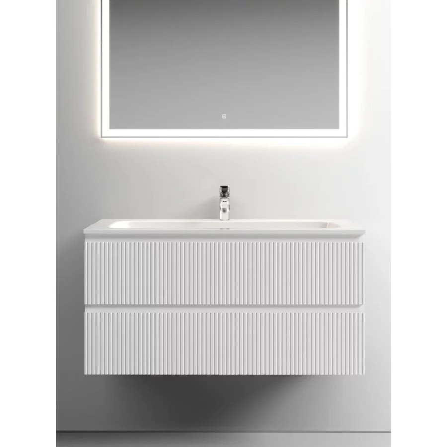 Тумба под раковину Sancos Snob T 100 см подвесная, Bianco, SNT100W