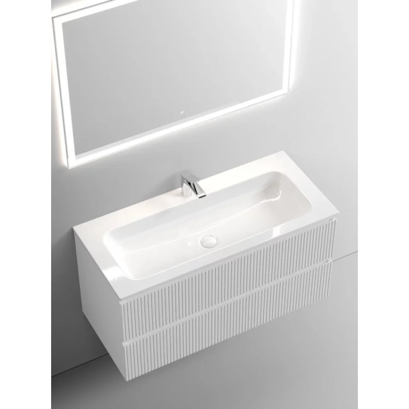 Тумба под раковину Sancos Snob T 100 см подвесная, Bianco, SNT100W