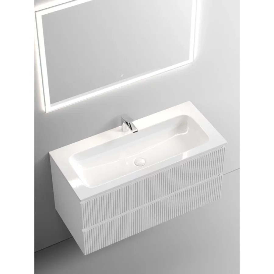 Тумба под раковину Sancos Snob T 100 см подвесная, Bianco, SNT100W
