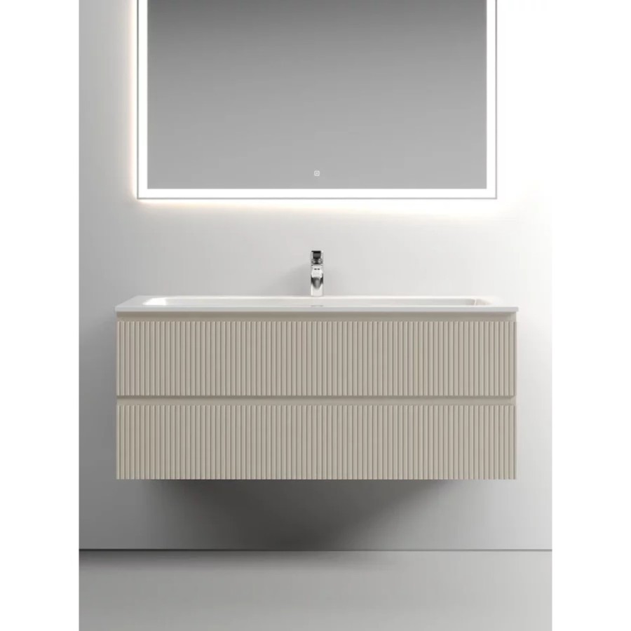 Тумба под раковину Sancos Snob T 120 см подвесная, Beige Soft, SNT120CE
