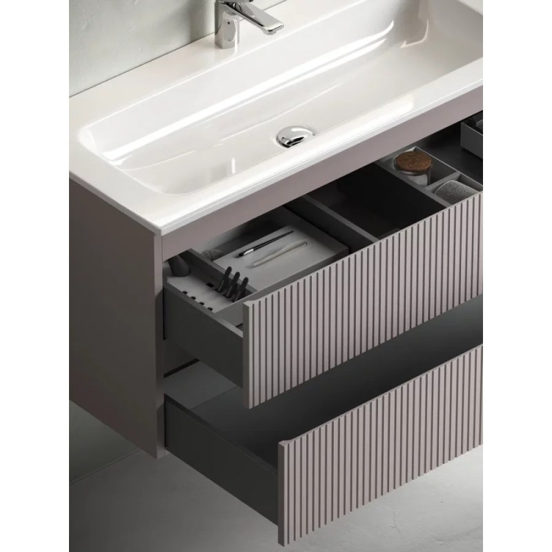 Тумба под раковину Sancos Snob T 120 см подвесная, Doha Soft, SNT120SM