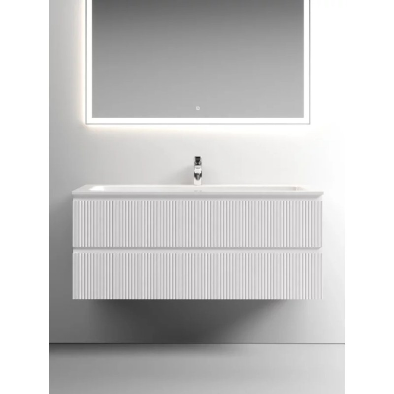 Тумба под раковину Sancos Snob T 120 см подвесная, Bianco, SNT120W