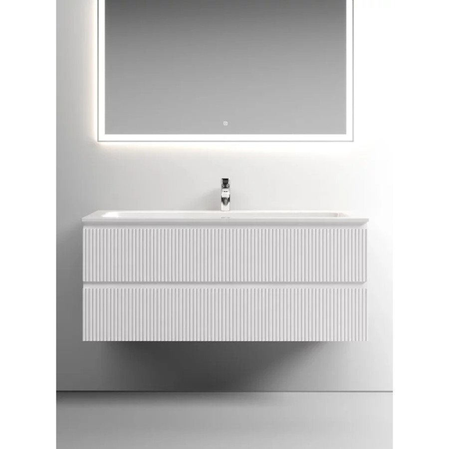Тумба под раковину Sancos Snob T 120 см подвесная, Bianco, SNT120W