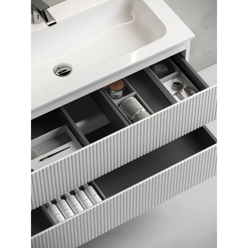 Тумба под раковину Sancos Snob T 120 см подвесная, Bianco, SNT120W