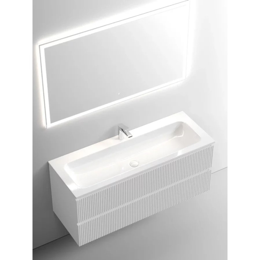 Тумба под раковину Sancos Snob T 120 см подвесная, Bianco, SNT120W