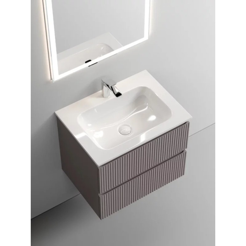 Тумба под раковину Sancos Snob T 60 см подвесная, Doha Soft, SNT60SM
