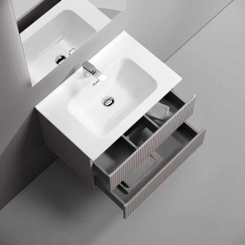 Тумба под раковину Sancos Snob T SNT70SM, 70 см подвесная, Doha Soft