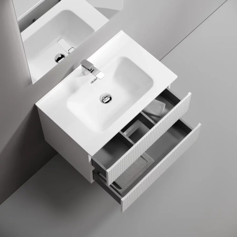 Тумба под раковину Sancos Snob T SNT70W, 70 см подвесная, Bianco