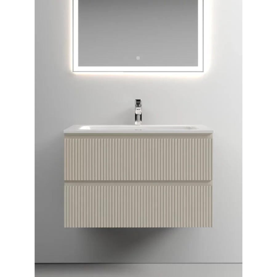 Тумба под раковину Sancos Snob T 80 см подвесная, Beige Soft, SNT80CE