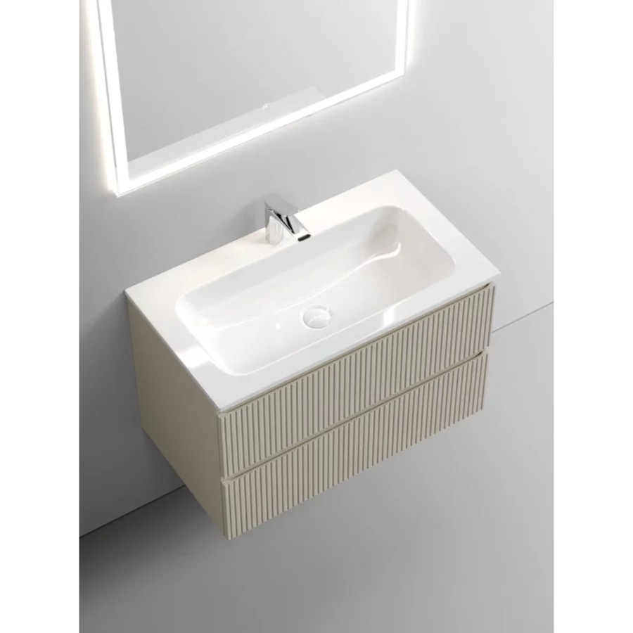 Тумба под раковину Sancos Snob T 80 см подвесная, Beige Soft, SNT80CE