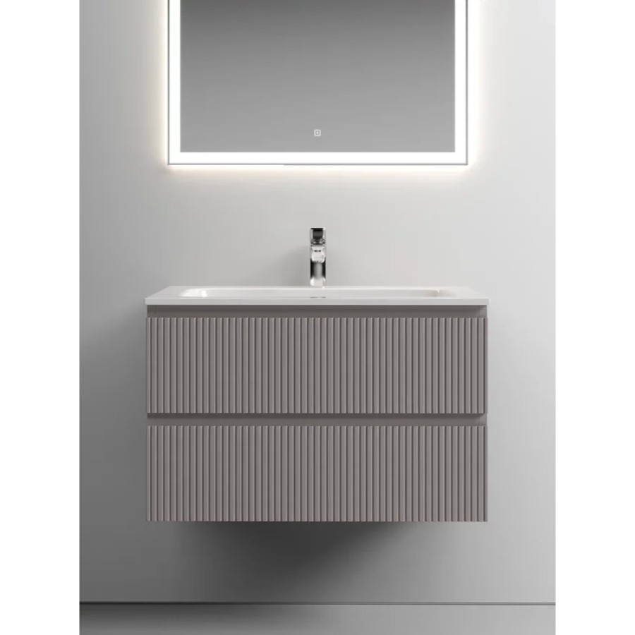 Тумба под раковину Sancos Snob T 80 см подвесная, Doha Soft, SNT80SM