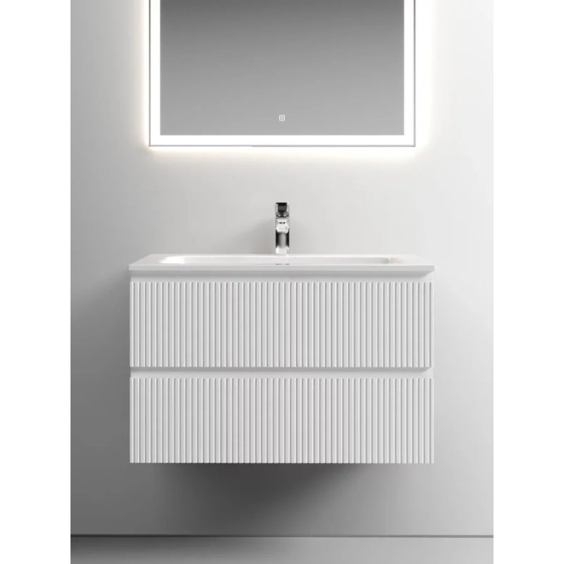Тумба под раковину Sancos Snob T SNT80W 80 см подвесная, Bianco