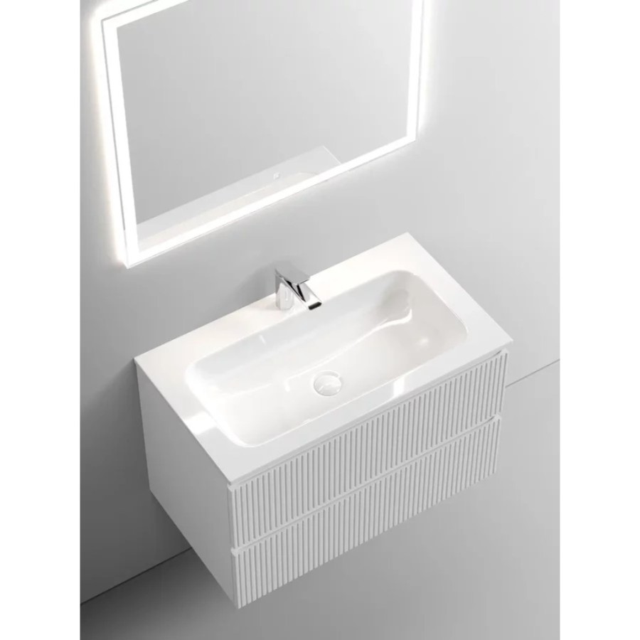 Тумба под раковину Sancos Snob T SNT80W 80 см подвесная, Bianco
