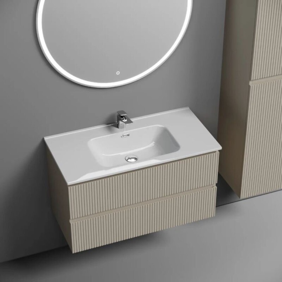 Тумба под раковину Sancos Snob T SNT90CE, 90 см подвесная, Beige Soft