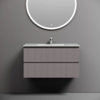 Тумба под раковину Sancos Snob T SNT90SM, 90 см подвесная, Doha Soft