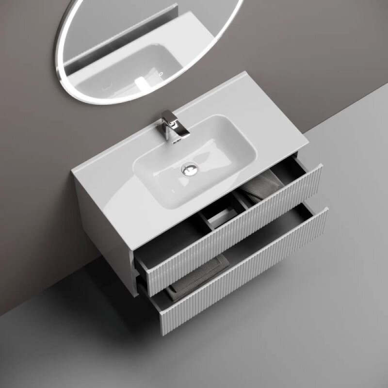 Тумба под раковину Sancos Snob T SNT90W, 90 см подвесная, Bianco