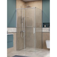 Душевой уголок BelBagno SOFT_CLOSE-1-A-1-100-C-Cr, 100 х 100 см, стекло прозрачное, профиль хром