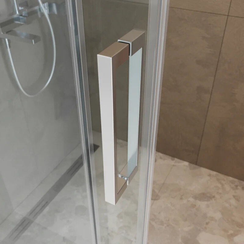 Душевой уголок BelBagno SOFT_CLOSE-1-AH-1-100/80-C-Cr, 100 х 80 см, стекло прозрачное, профиль хром