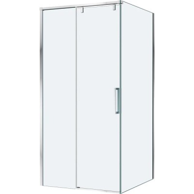 Душевой уголок BelBagno SOFT_CLOSE-1-AH-1-100/80-C-Cr, 100 х 80 см, стекло прозрачное, профиль хром