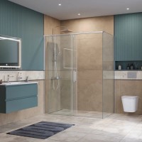 Душевой уголок BelBagno SOFT_CLOSE-1-AH-1-160/100-C-Cr, 160 х 100 см, стекло прозрачное, профиль хром