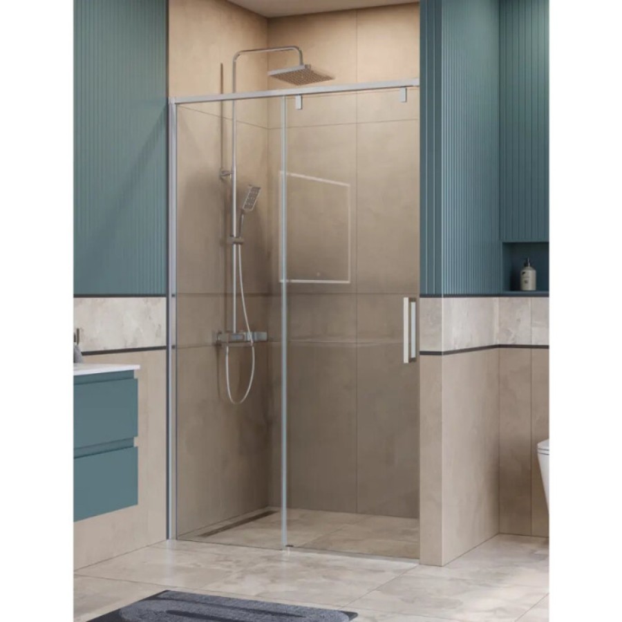 Душевая дверь BelBagno SOFT_CLOSE-1-BF-1-120-C-Cr, 120 см, стекло прозрачное, профиль хром