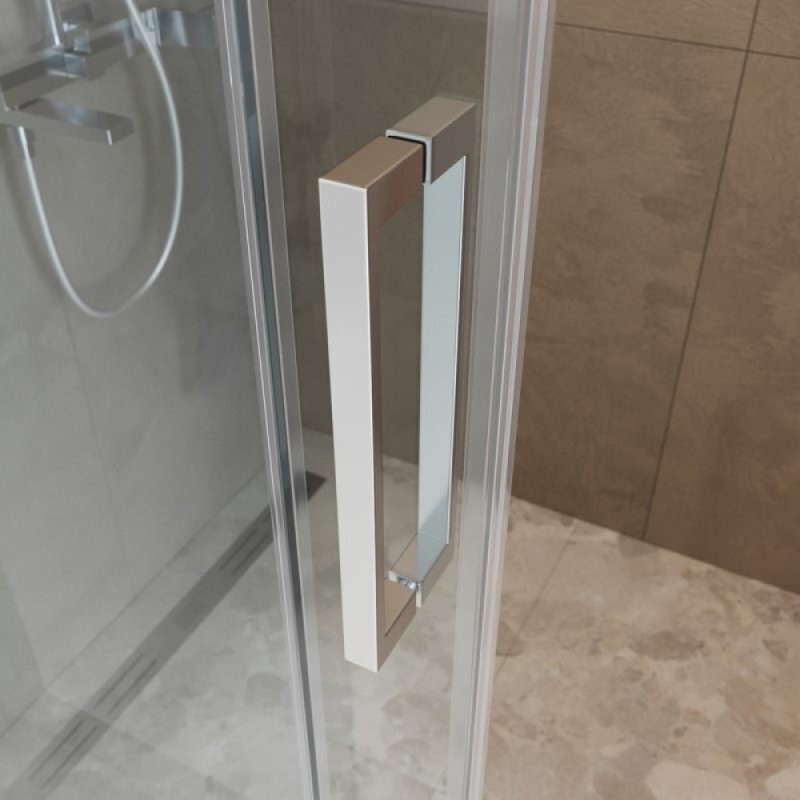 Душевая дверь BelBagno SOFT_CLOSE-1-BF-1-130-C-Cr, 130 см, стекло прозрачное, профиль хром