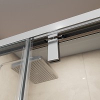 Душевая дверь BelBagno SOFT_CLOSE-1-BF-1-160-C-Cr, 160 см, стекло прозрачное, профиль хром