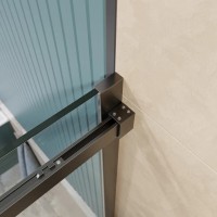 Душевой уголок BelBagno SOFT_CLOSE-2-AH-1-120/80-C-GM, 120 х 80 см, стекло прозрачное, профиль вороненая сталь, gunmetal
