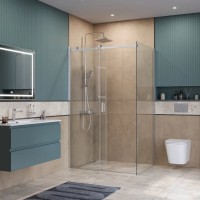 Душевой уголок BelBagno SOFT_CLOSE-2-AH-1-130/100-C-Cr, 130 х 100 см, стекло прозрачное, профиль хром