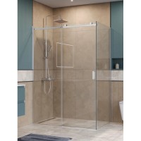 Душевой уголок BelBagno SOFT_CLOSE-2-AH-1-140/100-C-Cr, 140 х 100 см, стекло прозрачное, профиль хром