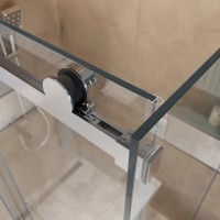 Душевой уголок BelBagno SOFT_CLOSE-2-AH-1-140/100-C-Cr, 140 х 100 см, стекло прозрачное, профиль хром