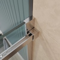Душевой уголок BelBagno SOFT_CLOSE-2-AH-1-140/100-C-Cr, 140 х 100 см, стекло прозрачное, профиль хром