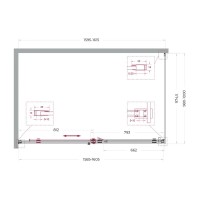 Душевой уголок BelBagno SOFT_CLOSE-2-AH-1-160/100-C-Cr, 160 х 100 см, стекло прозрачное, профиль хром