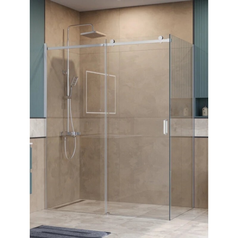 Душевой уголок BelBagno SOFT_CLOSE-2-AH-1-160/80-C-Cr, 160 х 80 см, стекло прозрачное, профиль хром