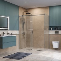 Душевой уголок BelBagno SOFT_CLOSE-2-AH-1-160/80-C-GM, 160 х 80 см, стекло прозрачное, профиль вороненая сталь, gunmetal